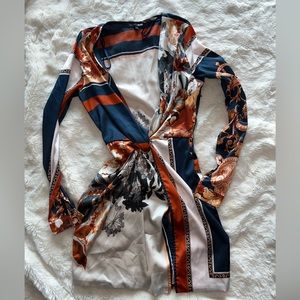 Multicolored mini dress